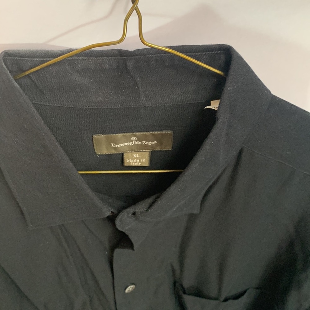 Hidden Button Down Collar - Flat Black - image 2